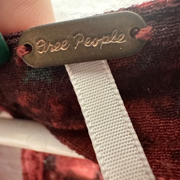 Free People All The Right Ruffles Playsuit Floral Foliage Wrap Shorts Romper - Picture 8 of 12